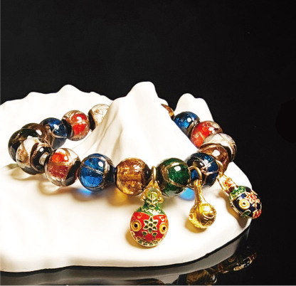 香灰琉璃ブレスレット