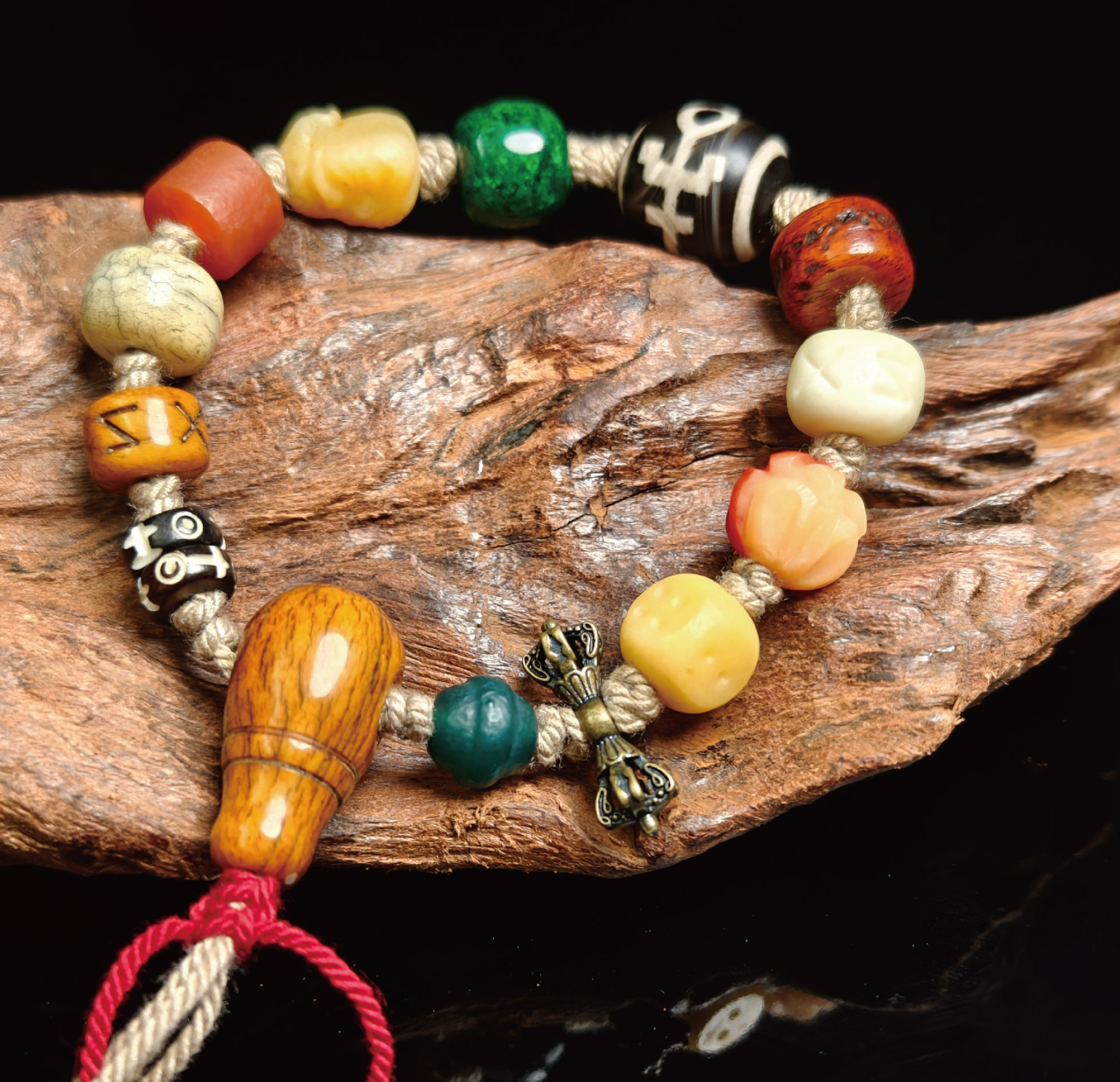 ヤク骨 開運ブレスレット