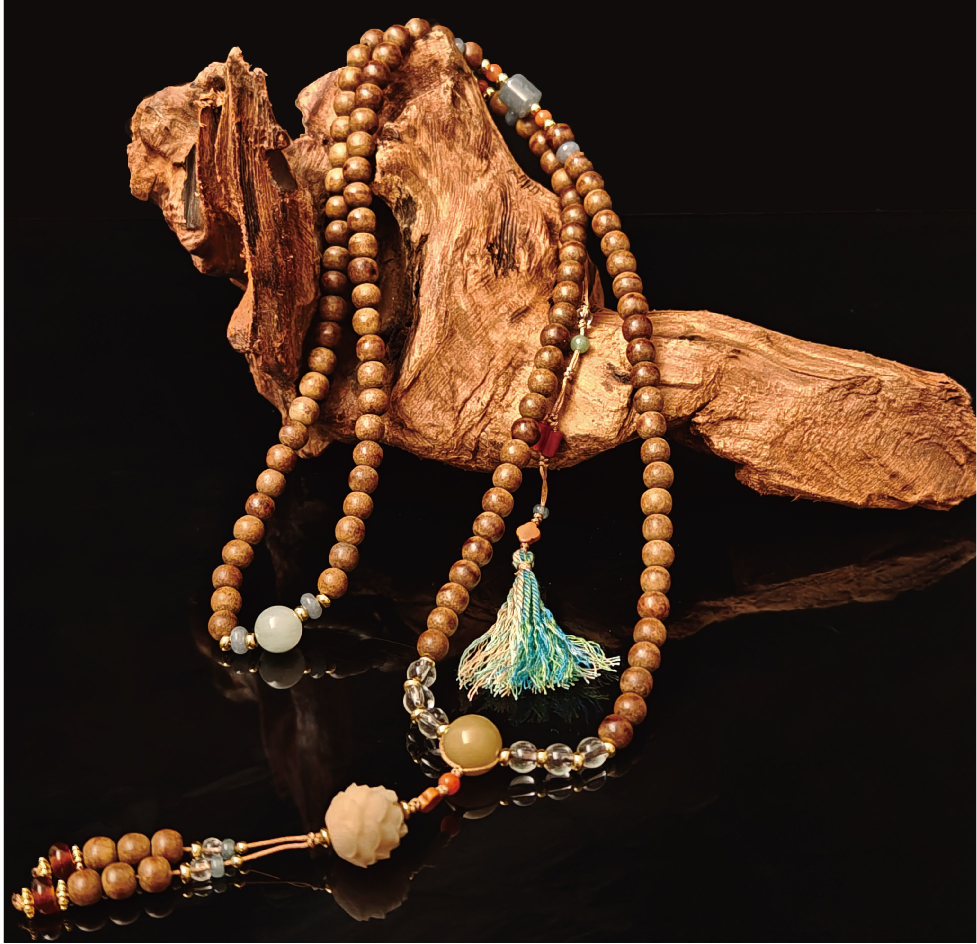 沈香の木珠ブレスレット