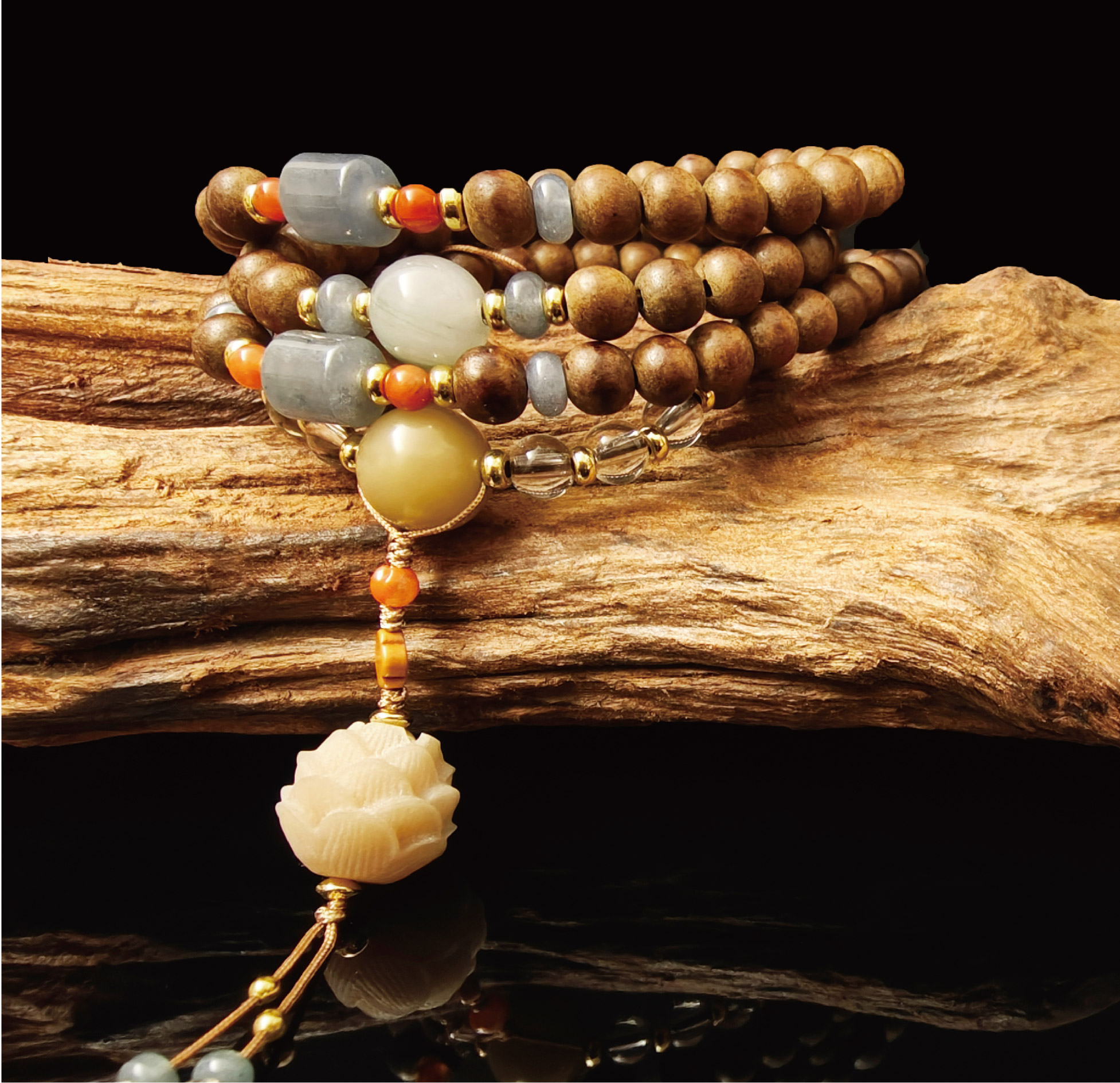 沈香の木珠ブレスレット