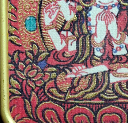 チベット伝承 千手観音 タンカ ペンダントトップ