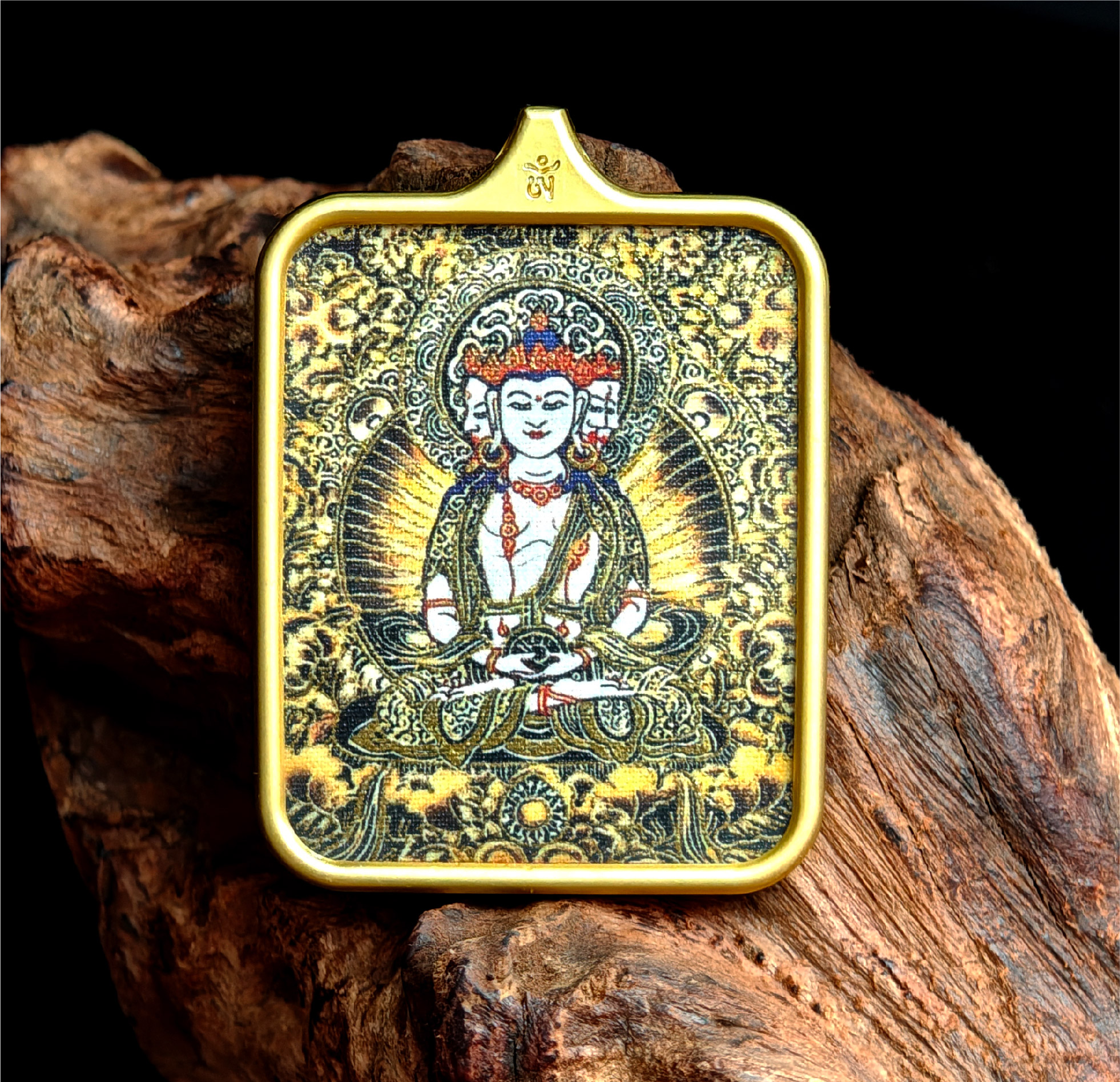 チベット仏教式 大勢至菩薩 開運ペンダント