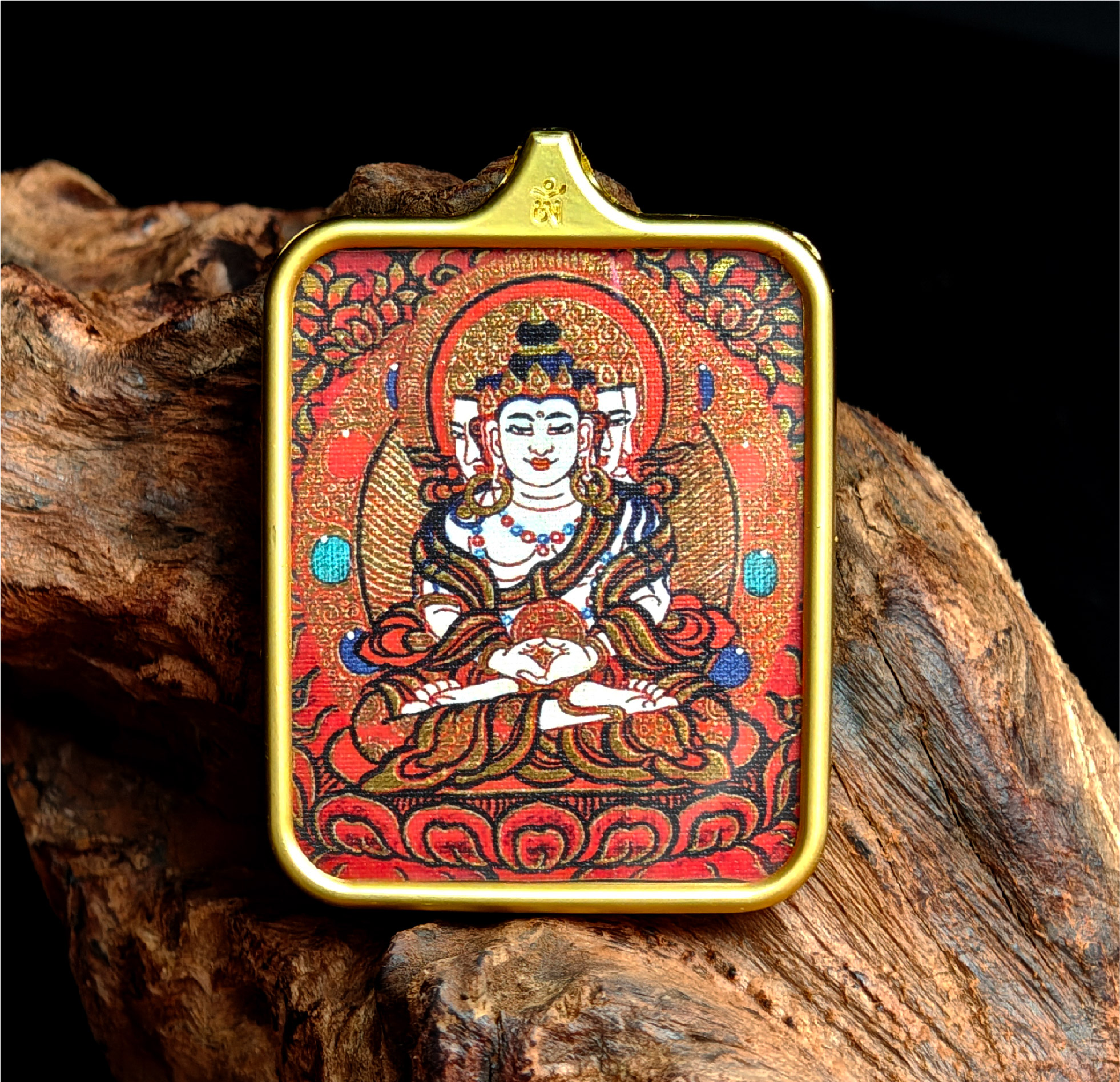 チベット仏教式 大勢至菩薩 開運ペンダント