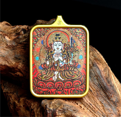 チベット仏教式 虚空蔵菩薩 開運ペンダント