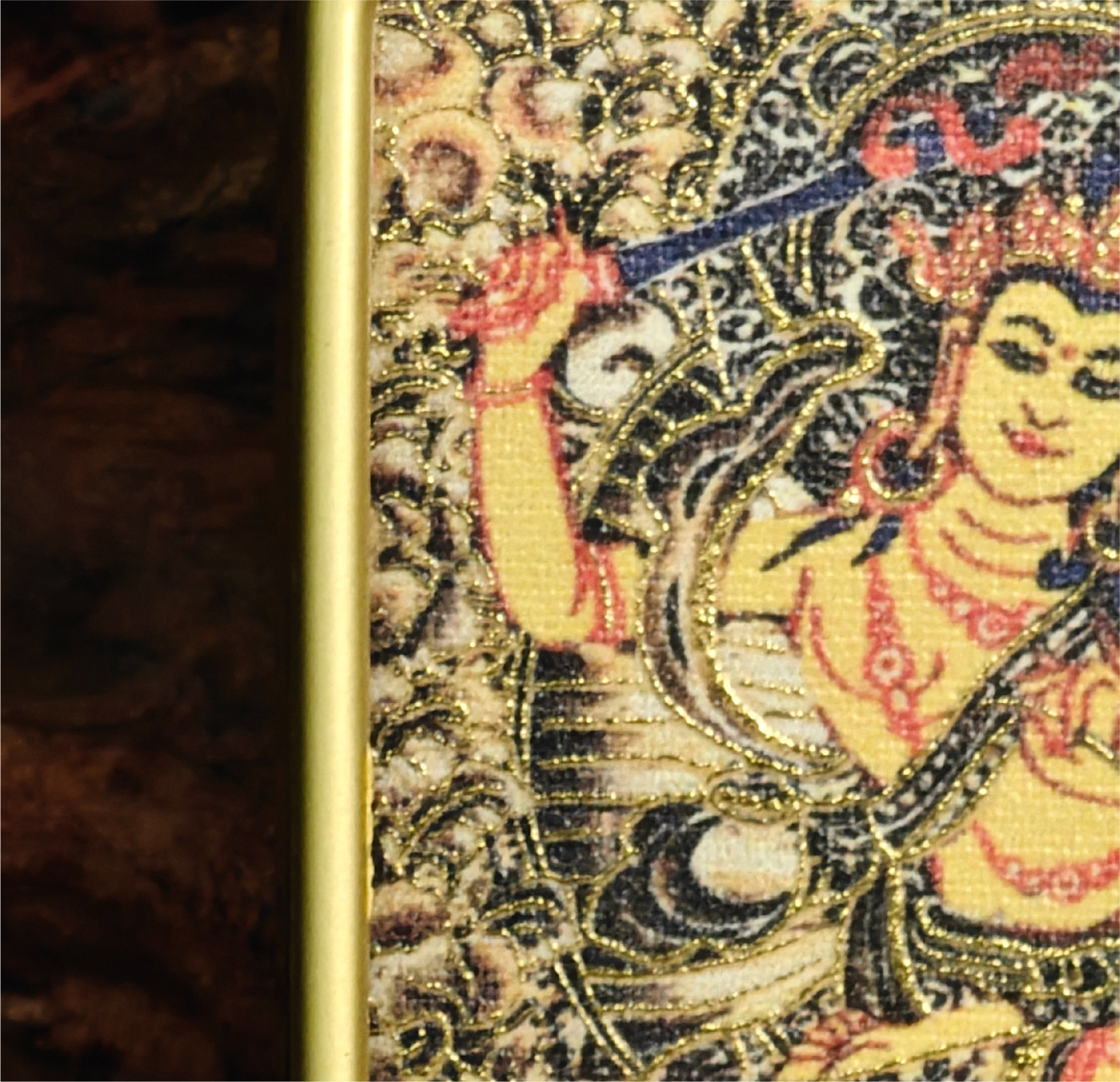 西藏传承 文殊菩萨 唐卡吊坠 翻译成日语 チベット伝承 文殊菩薩 タンカペンダント