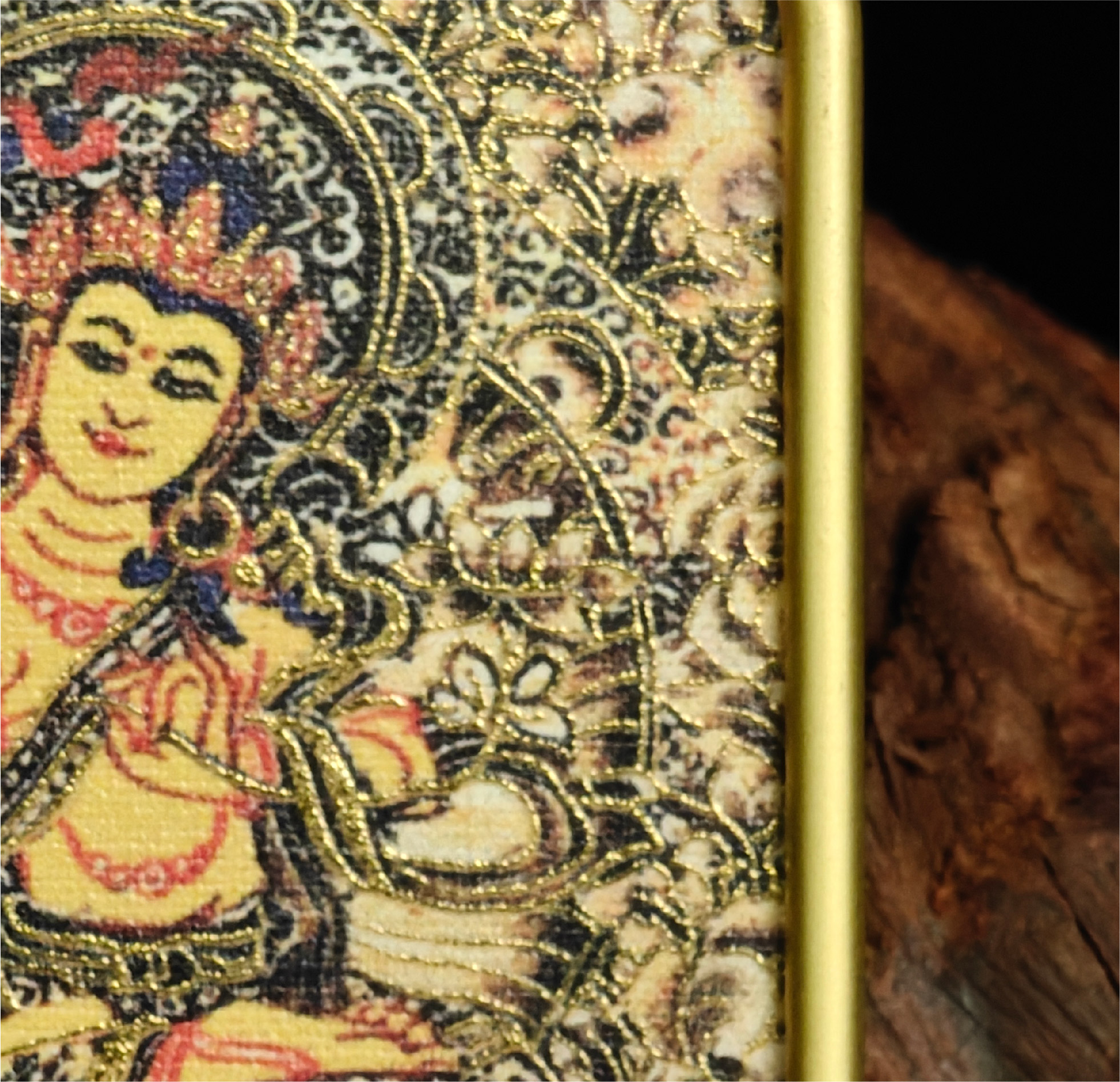 西藏传承 文殊菩萨 唐卡吊坠 翻译成日语 チベット伝承 文殊菩薩 タンカペンダント