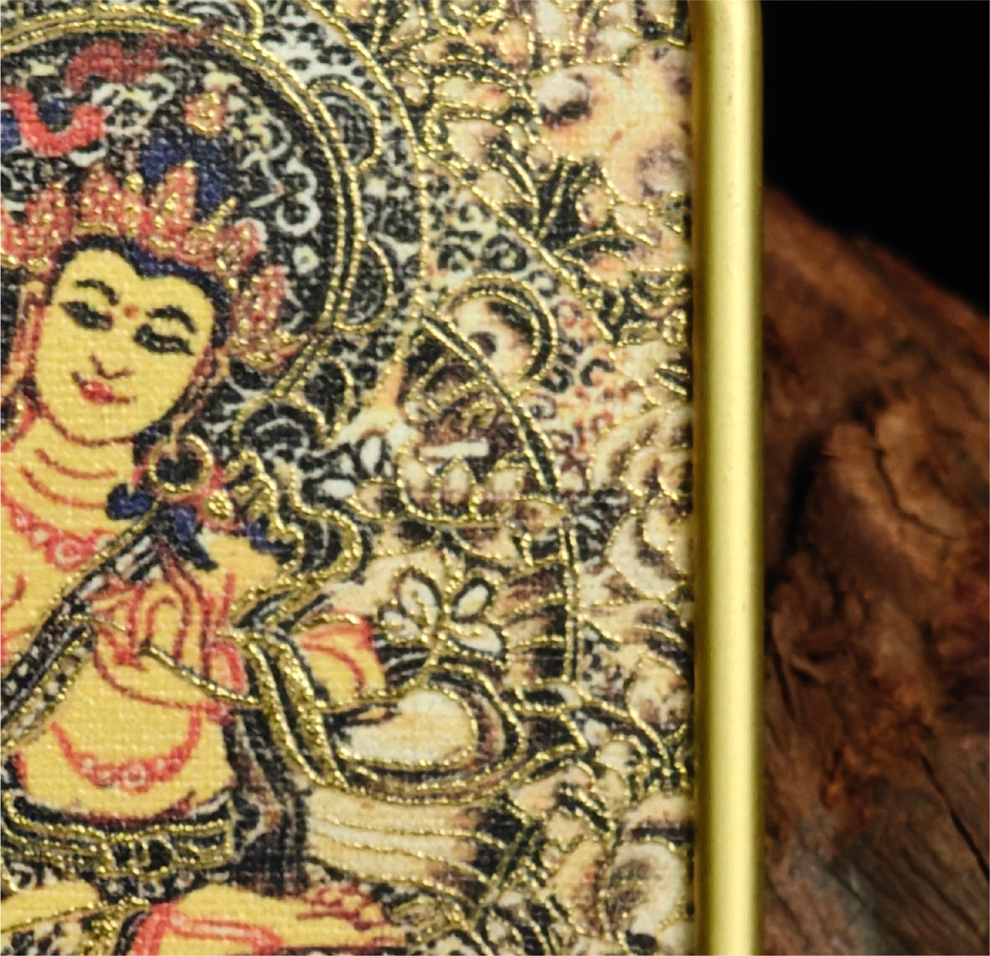 西藏传承 文殊菩萨 唐卡吊坠 翻译成日语 チベット伝承 文殊菩薩 タンカペンダント