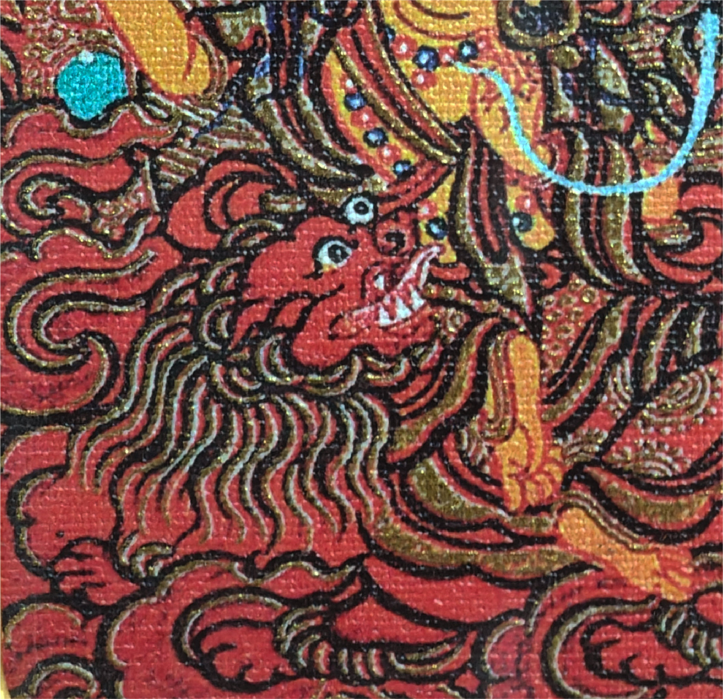 西藏传承 文殊菩萨 唐卡吊坠 翻译成日语 チベット伝承 文殊菩薩 タンカペンダント