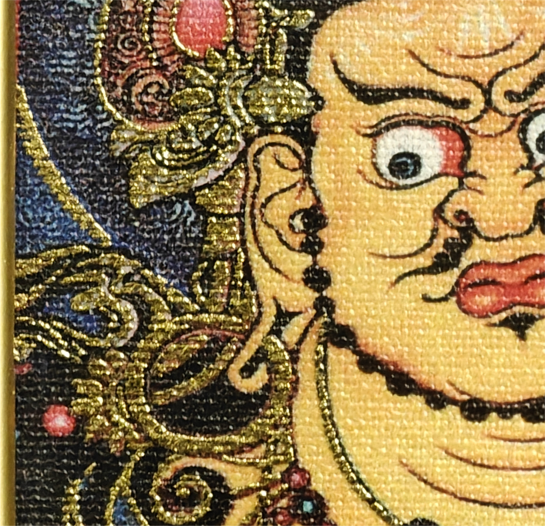 黄財神招財唐カーペットペンダント