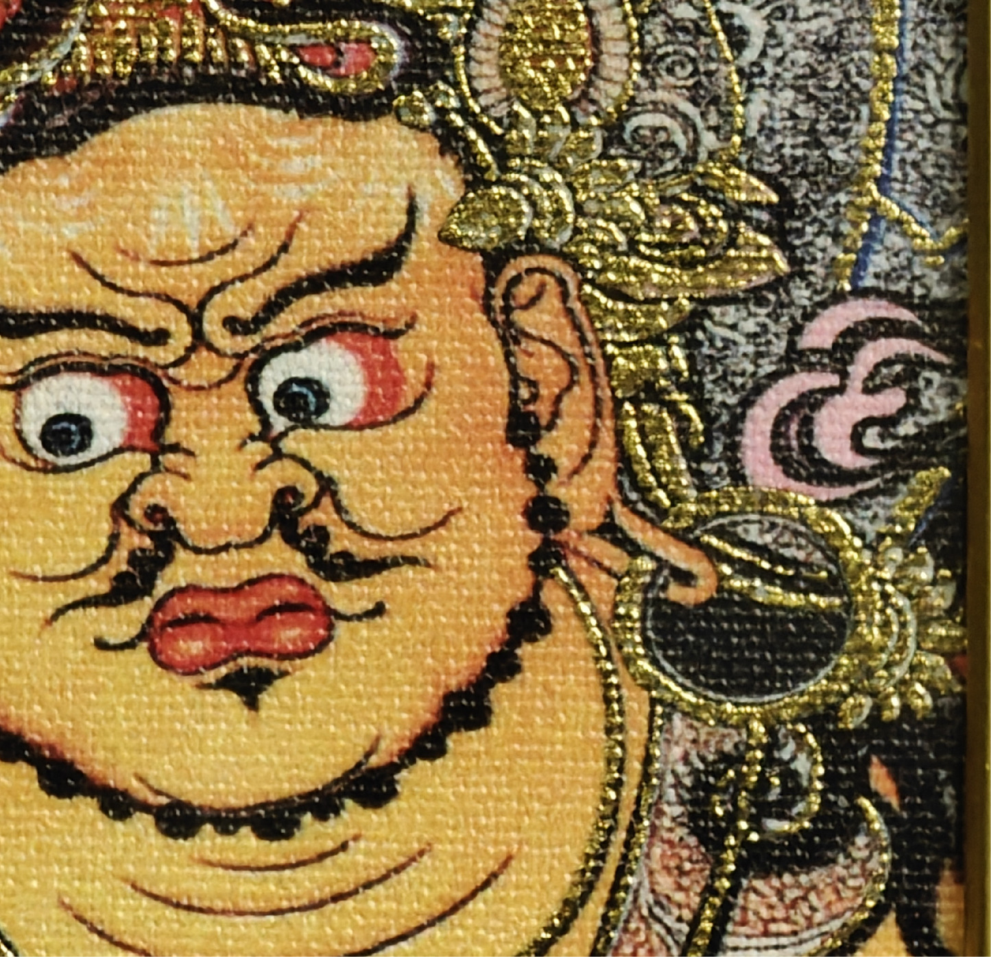 黄財神招財唐カーペットペンダント