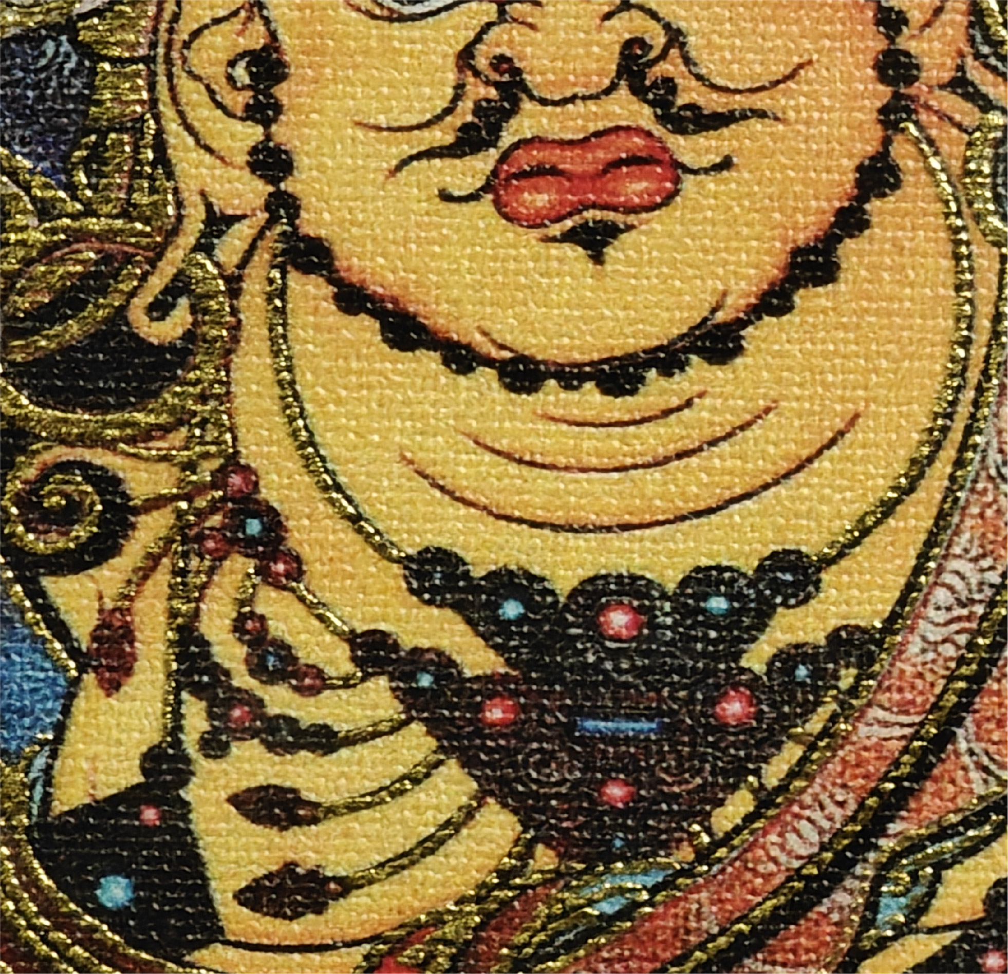 黄財神招財唐カーペットペンダント