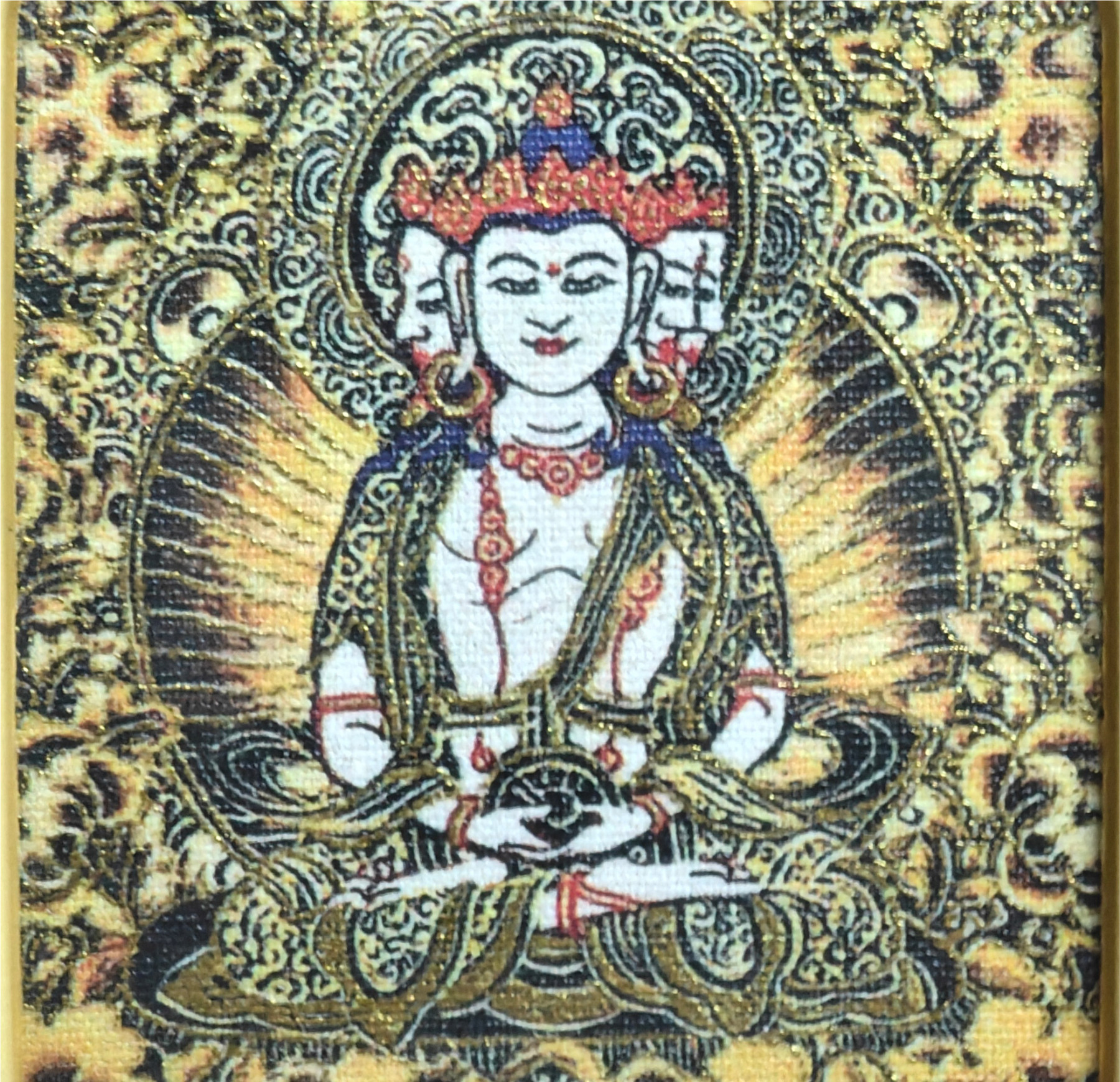 チベット伝承 大日如来 タンカペンダント