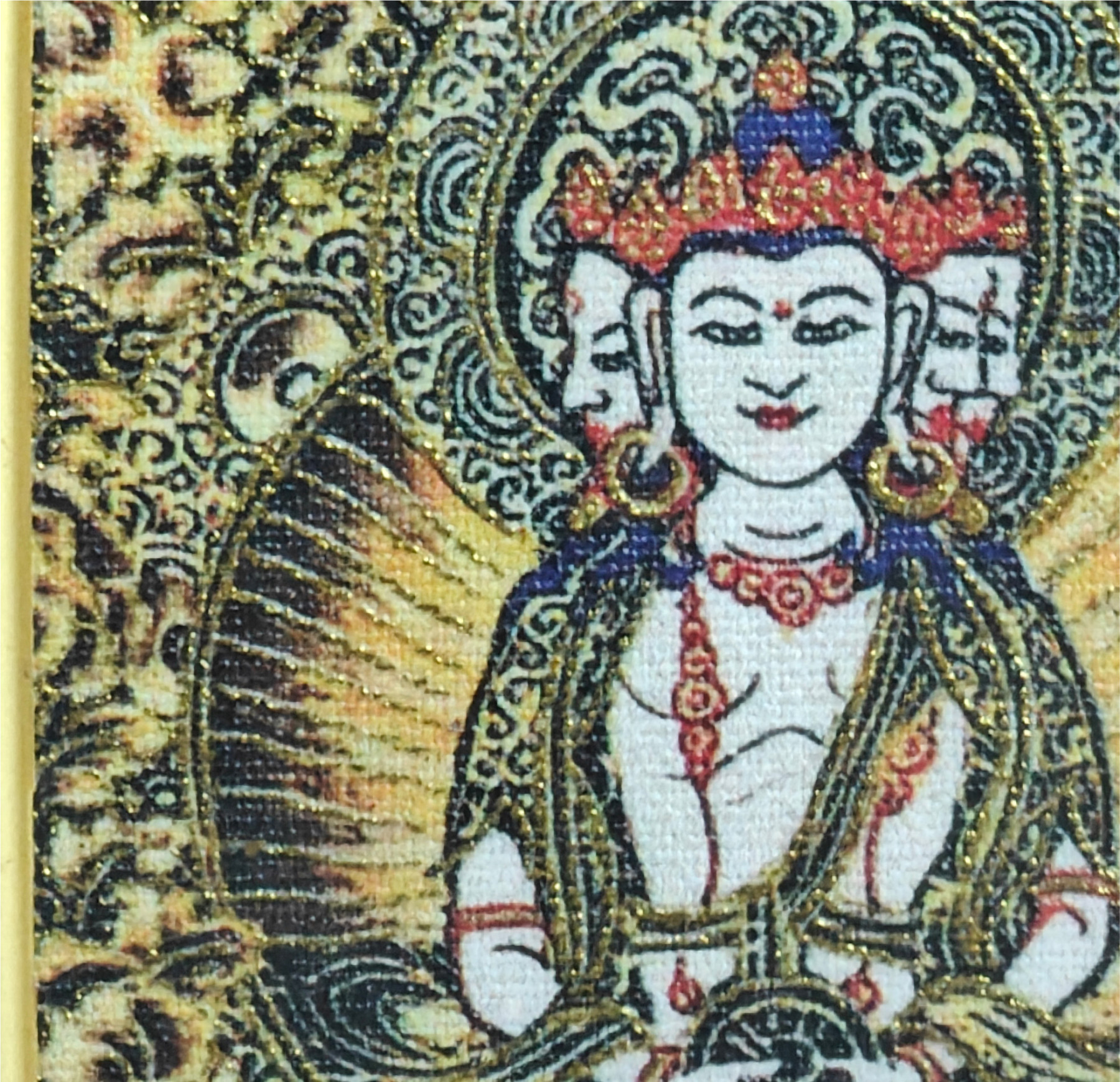 チベット伝承 大日如来 タンカペンダント