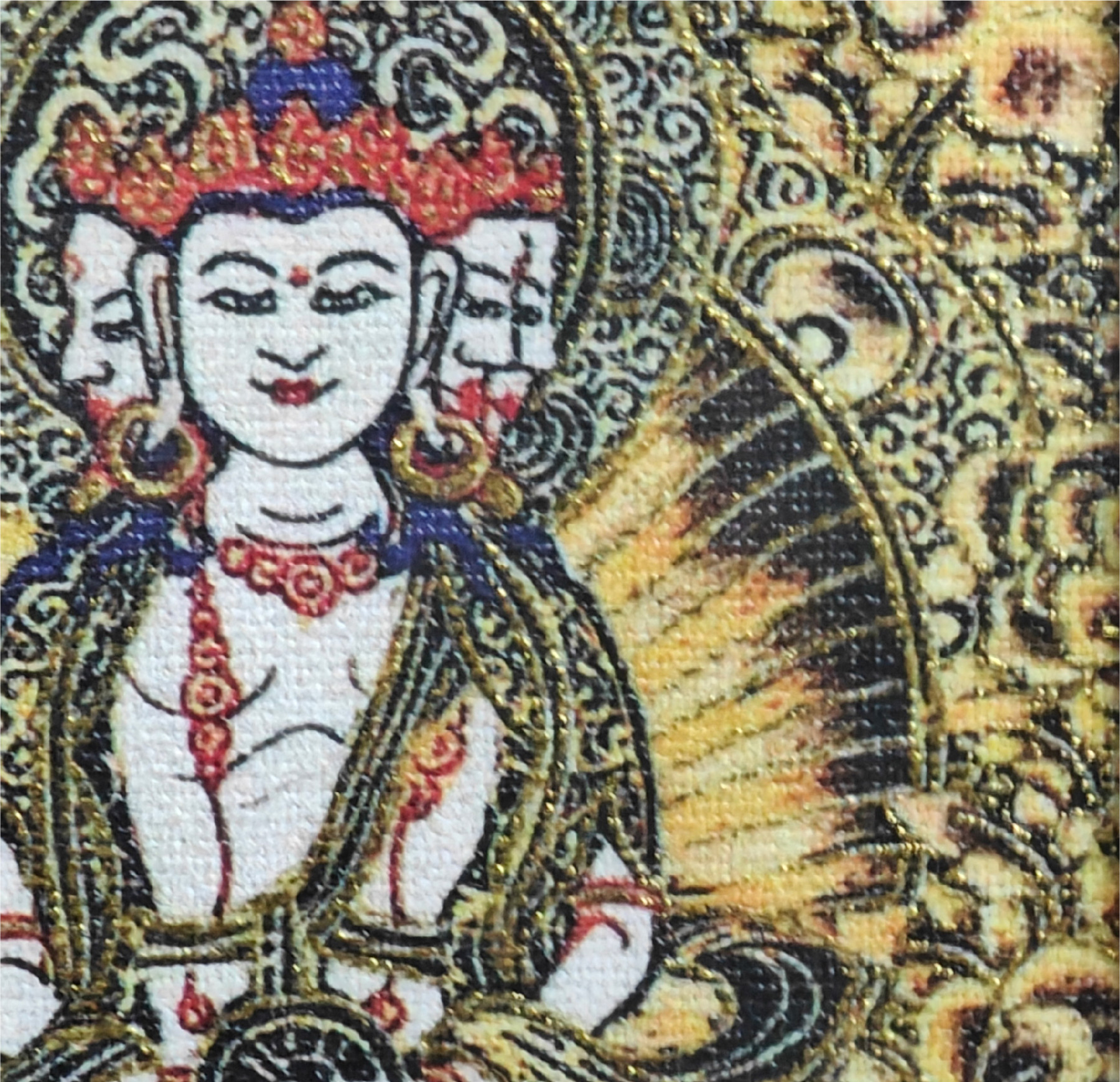 チベット伝承 大日如来 タンカペンダント