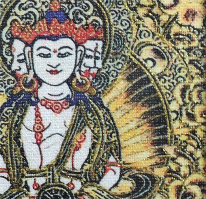 チベット伝承 大日如来 タンカペンダント