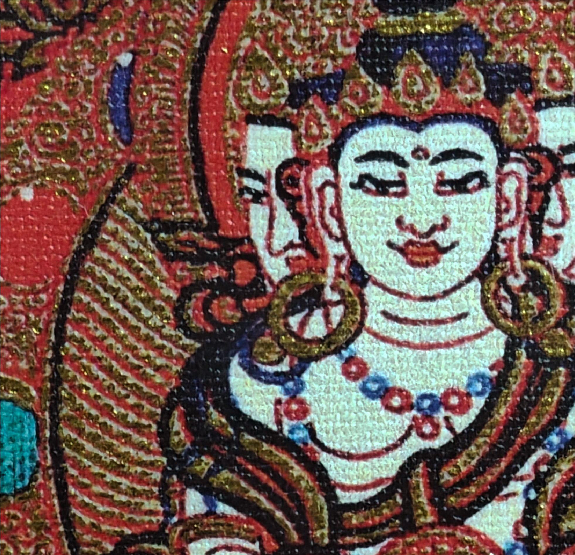 チベット伝承 大日如来 タンカペンダント