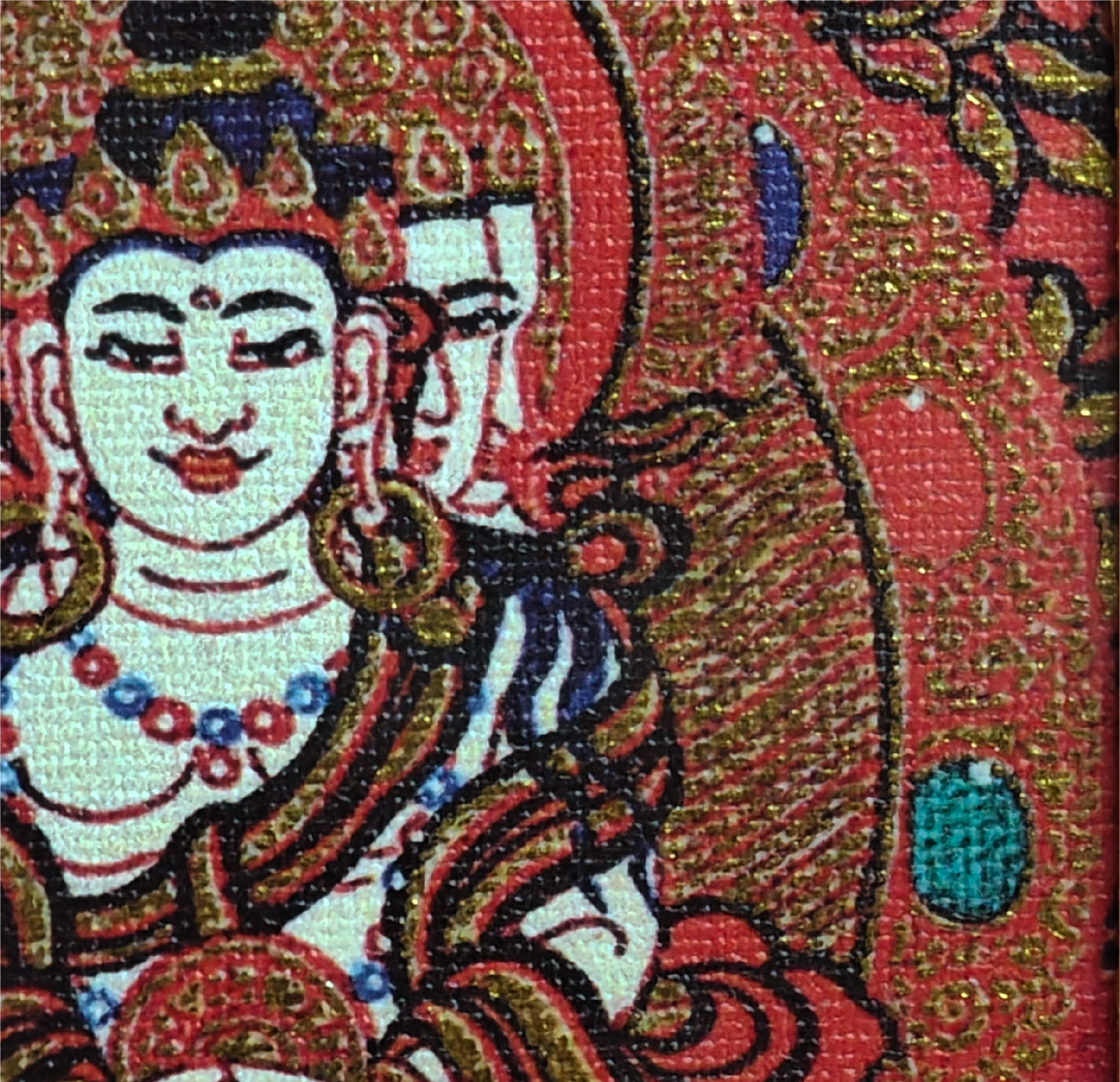 チベット伝承 大日如来 タンカペンダント