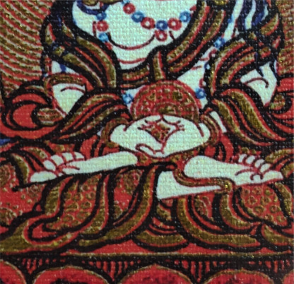 チベット伝承 大日如来 タンカペンダント