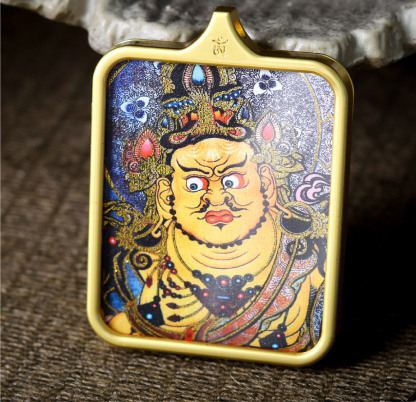 黄財神招財唐カーペットペンダント