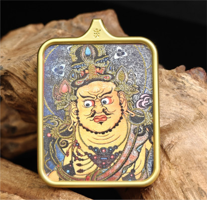 黄財神招財唐カーペットペンダント