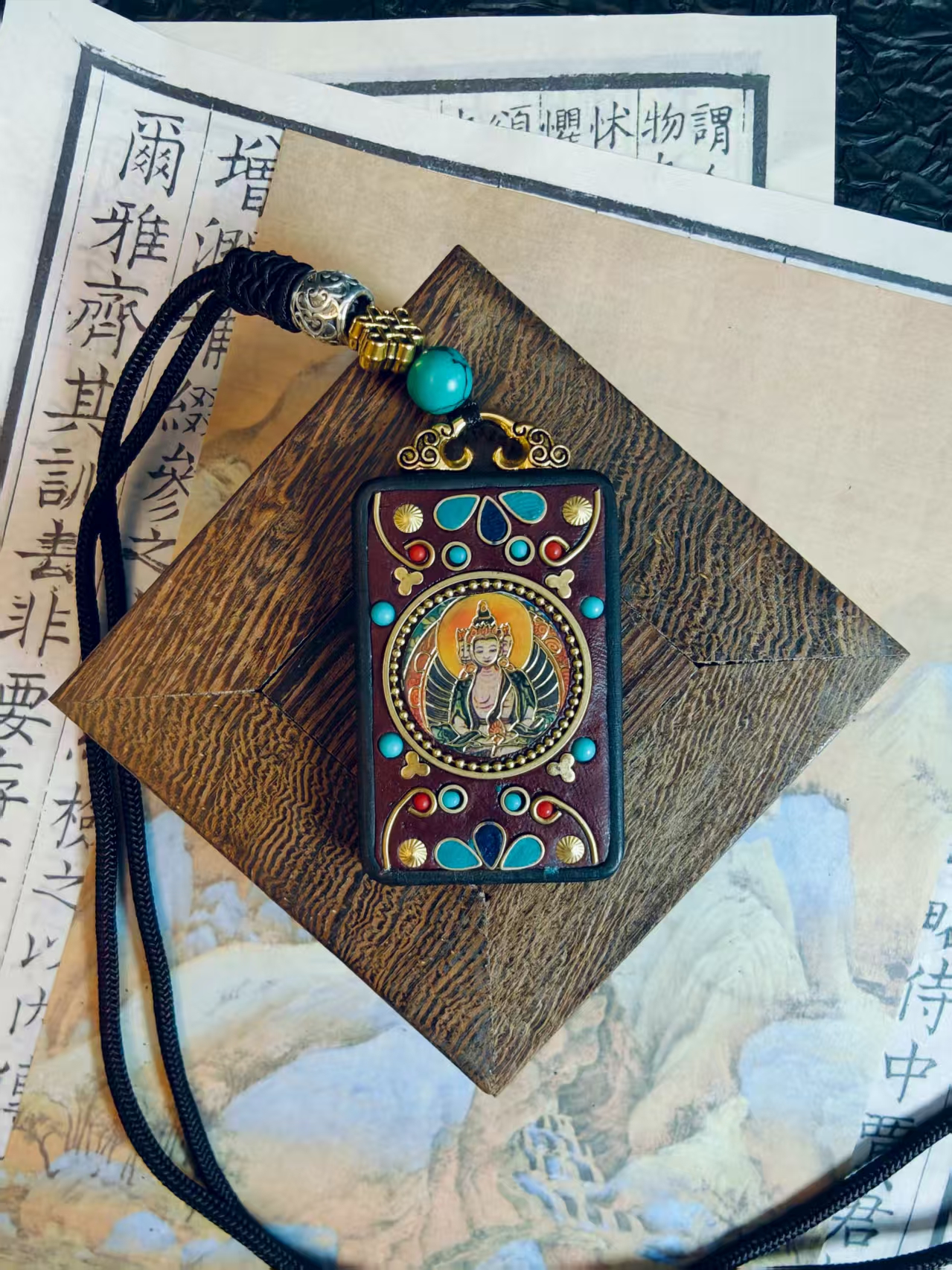 タンカ五財神－大日如来ネックレス