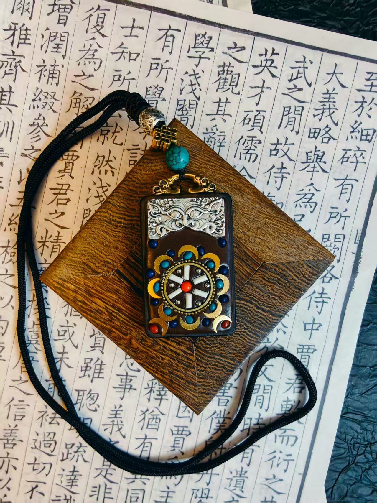 タンカ平安牌金輪ネックレス