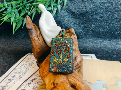 タンカ平安牌ファーツァイシュウネックレス