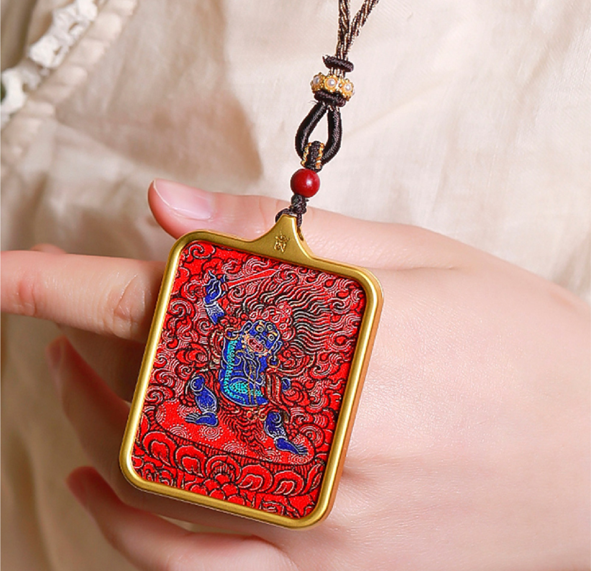 チベット仏教式 不動尊 開運ペンダント