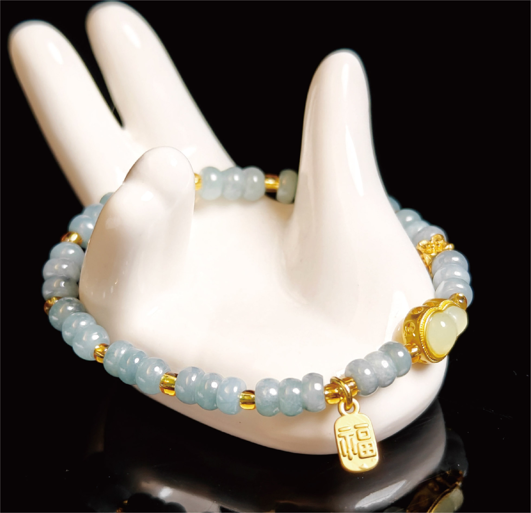 ヒョウタン福札开运ブレスレット