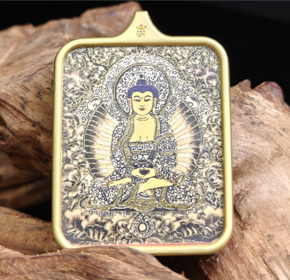 チベット仏教式 大勢至菩薩 開運ペンダント