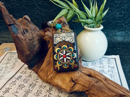 タンカ平安牌金輪ネックレス