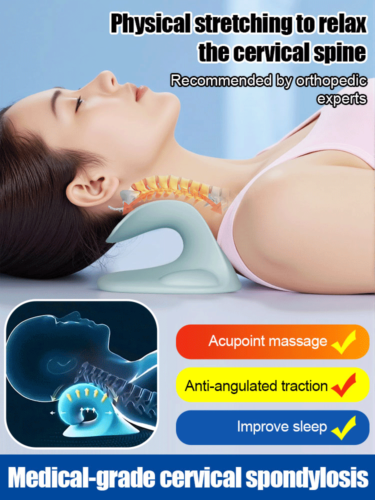 Ergonomic cervical massage pillow
