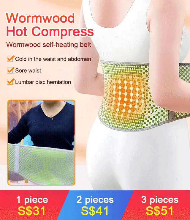 Wormwood Self-Heating Compress Waist Belt Unisex Waist and Abdomen Warm Belt