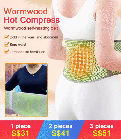 Wormwood Self-Heating Compress Waist Belt Unisex Waist and Abdomen Warm Belt
