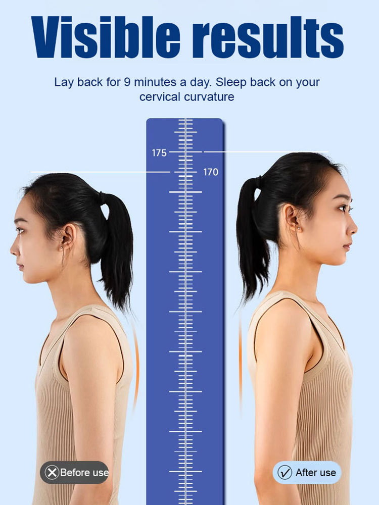 Ergonomic cervical massage pillow