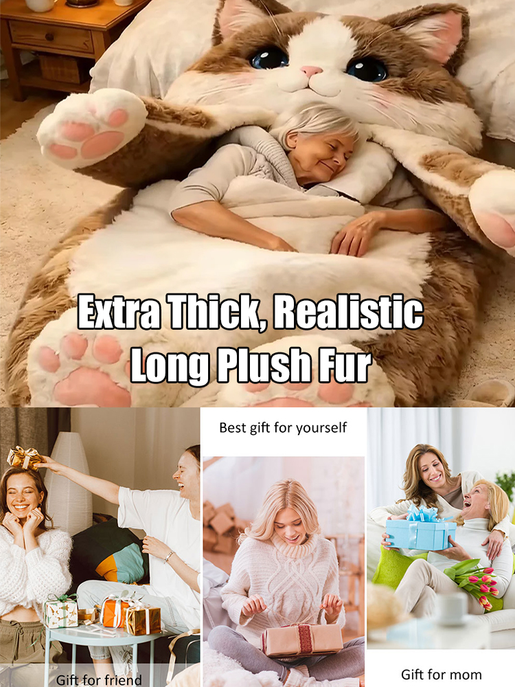 成人猫咪毛绒睡袋