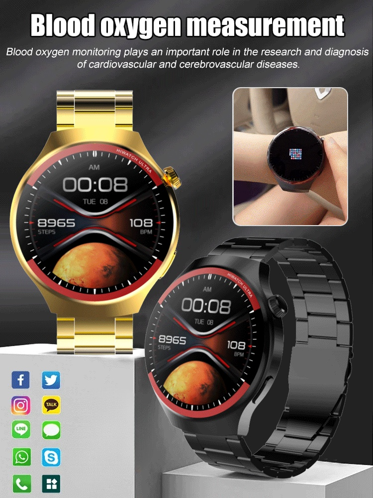 Space Exploration Round Screen Smart Watch