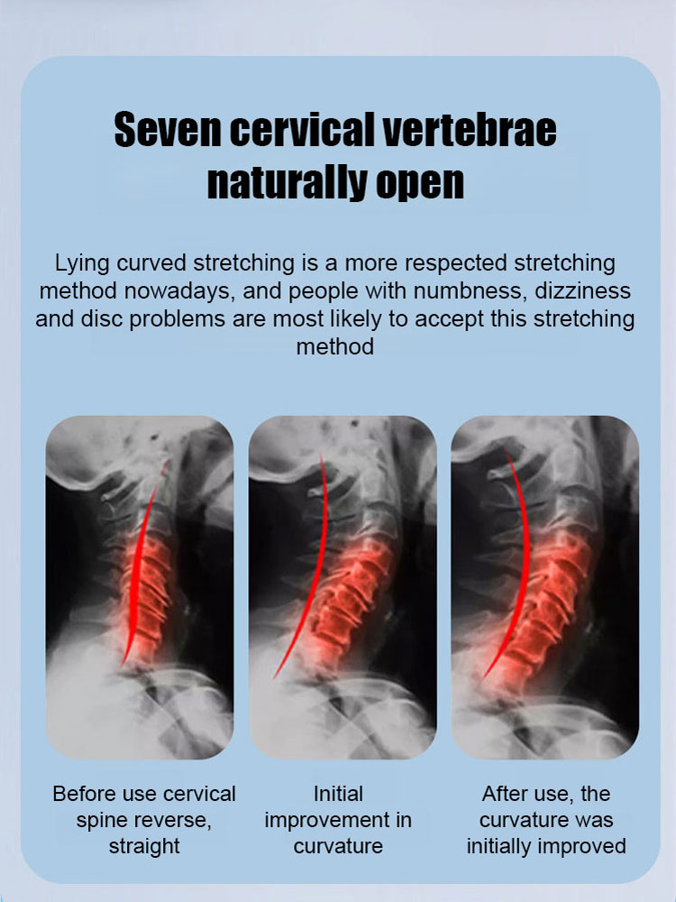 Ergonomic cervical massage pillow