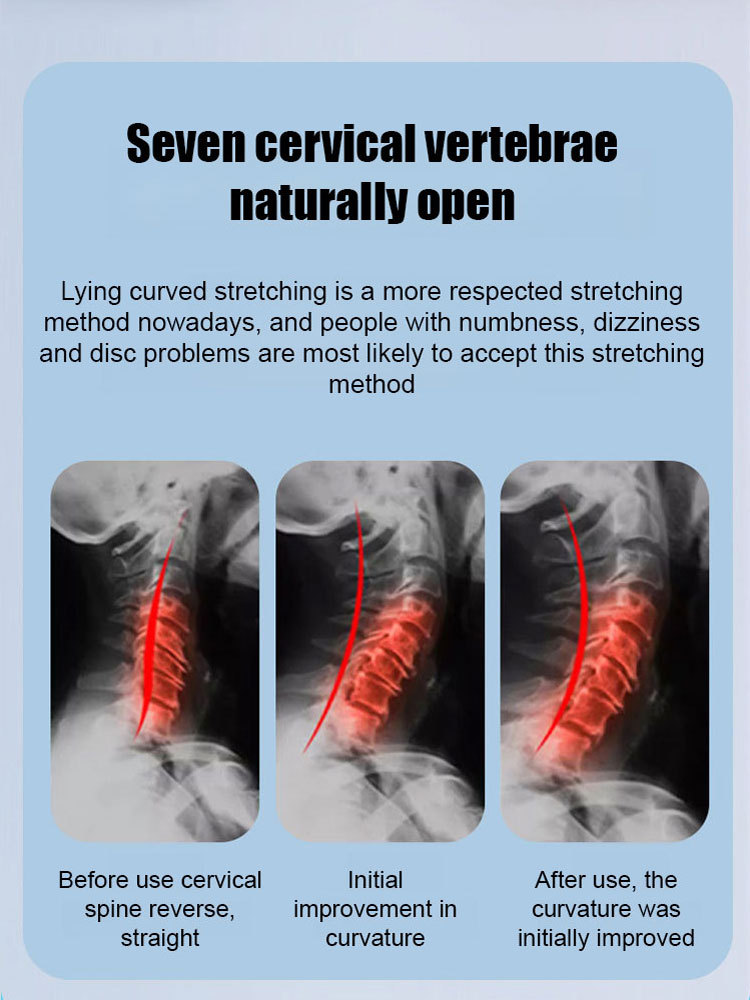 Ergonomic cervical massage pillow