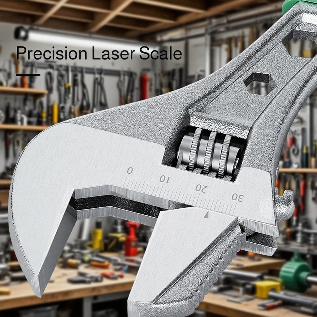 Multi-Functional Large Opening Wear-Resistant Non-Slip Adjustable Wrench