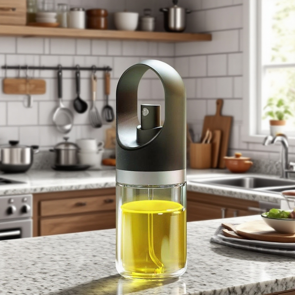 High Quality Leak-Proof Glass Oil Spray Pot for Kitchen, Fat Reduction and Fine Atomization