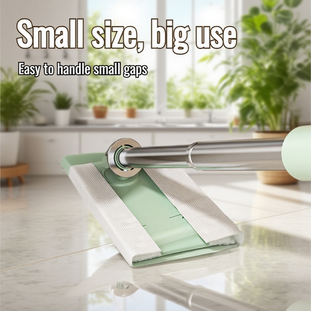 Retractable Mini Flat Washcloth Mop for Easy Household Cleaning