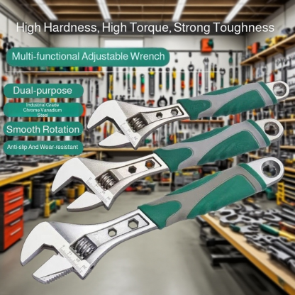 Multi-Functional Large Opening Wear-Resistant Non-Slip Adjustable Wrench