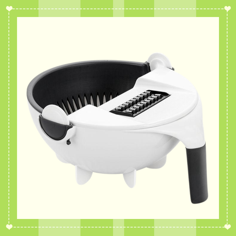 Multi-functional Vegetable Cutter and Drain Basket for Home Use