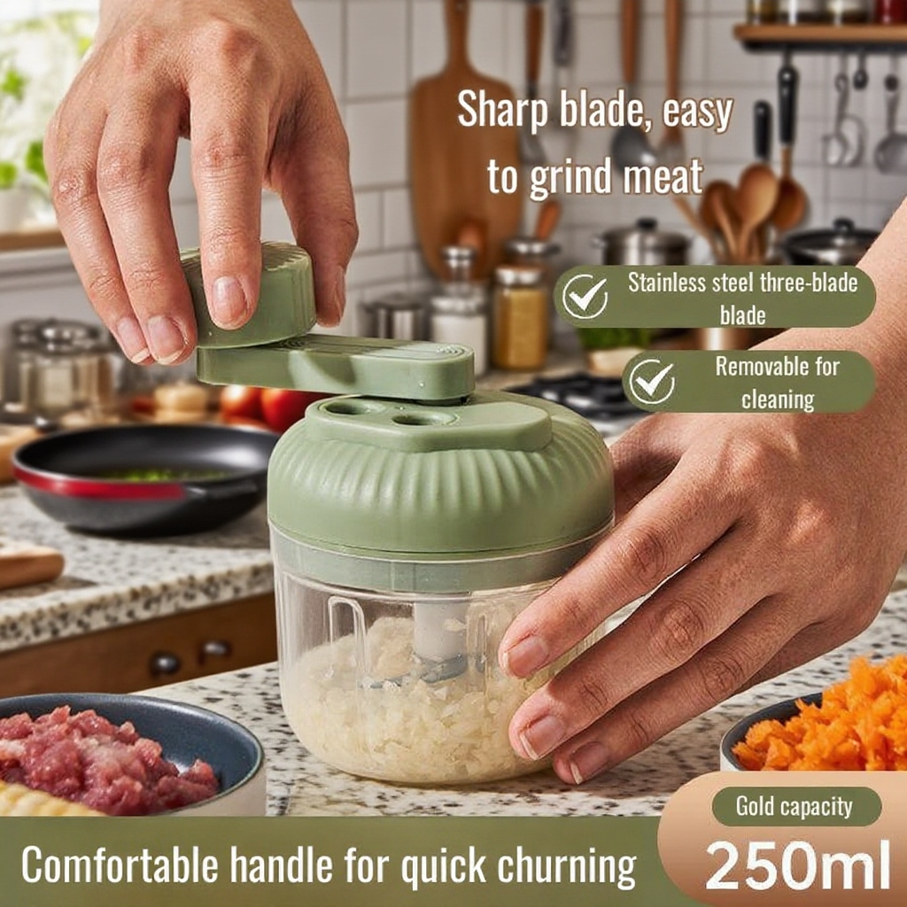Multifunctional Manual Food Processor for Home Use