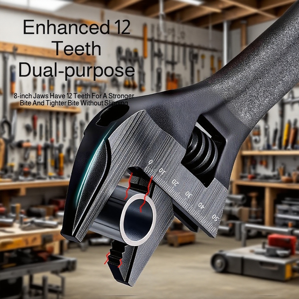 Multi-purpose Large Opening Short Handle Wrench for Pipeline Work