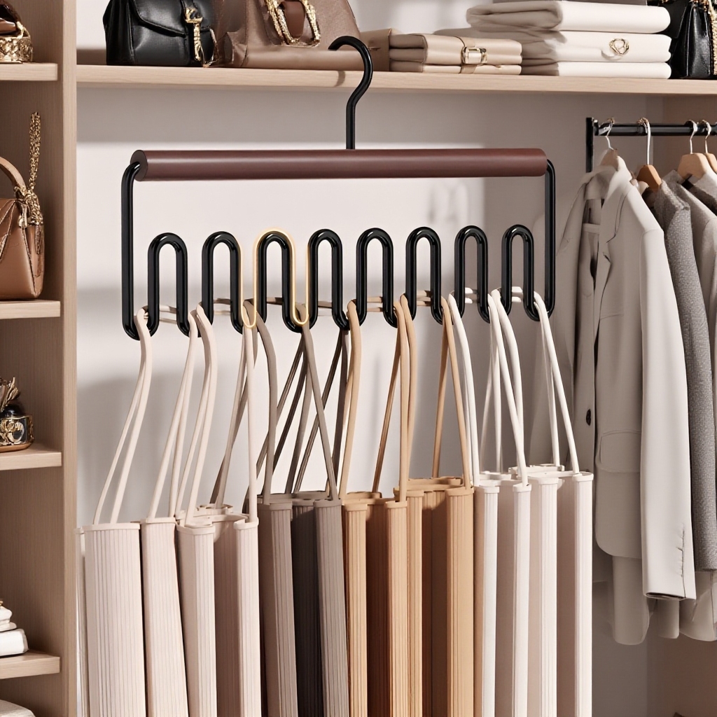  Multi-functional Space-saving Solid Wood 16-hook Clothes Hanger