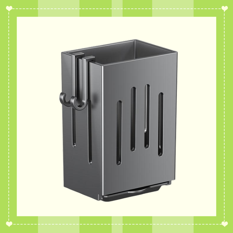 Convenient Wall-Mounted Kitchen Chopsticks and Knife Storage Rack