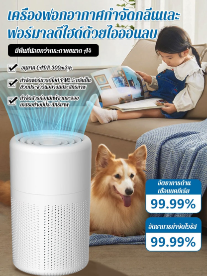 🌟 ไอเท็มที่ต้องมีสำหรับบ้านใหม่! ฟอกอากาศได้อย่างรวดเร็วในเวลาเพียง 1 ชั่วโมง ช่วยให้คุณได้สูดอากาศบริสุทธิ์ 🌬️