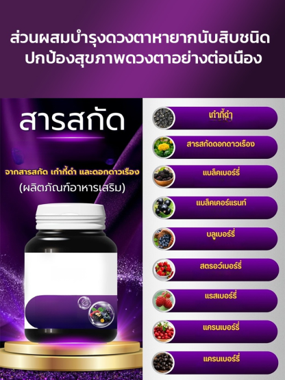 🌟 ลูกอมกัมมี่บลูเบอร์รี่ลูทีน | สร้าง "เกราะป้องกันแสงสีฟ้า" ให้กับดวงตาของคุณ บอกลาอาการตาแห้งและอ่อนล้า!